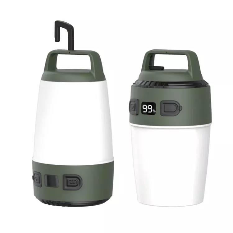 โคมไฟตั้งแคมป์ LED สีแดงและสีขาว 36W แบบชาร์จไฟได้